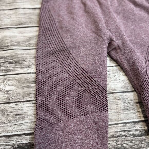 Unbranded Women's Butt Enhancing Workout Leggings M Med Medium Plum Purple Marl - Picture 7 of 11